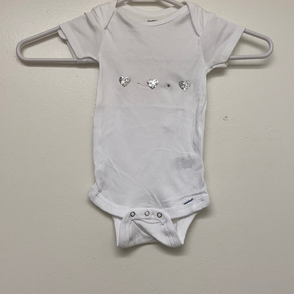 6-9 white onesie
